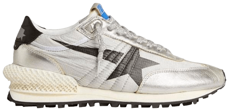 Golden Goose Marathon With Silver Ripstop Silver