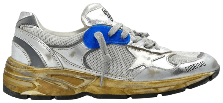 Golden Goose Dad Star Silver Blue