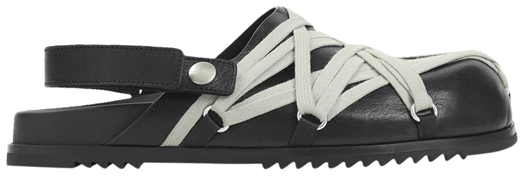 Rick Owens Megalace Granola Mule Black