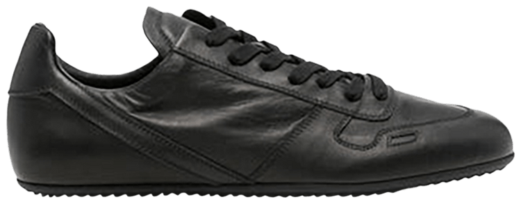 Rick Owens Minimal Low Top Sneaker Black