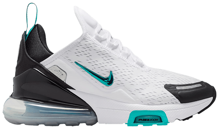 Nike Air Max 270 Premium GS White Black Metallic Silver