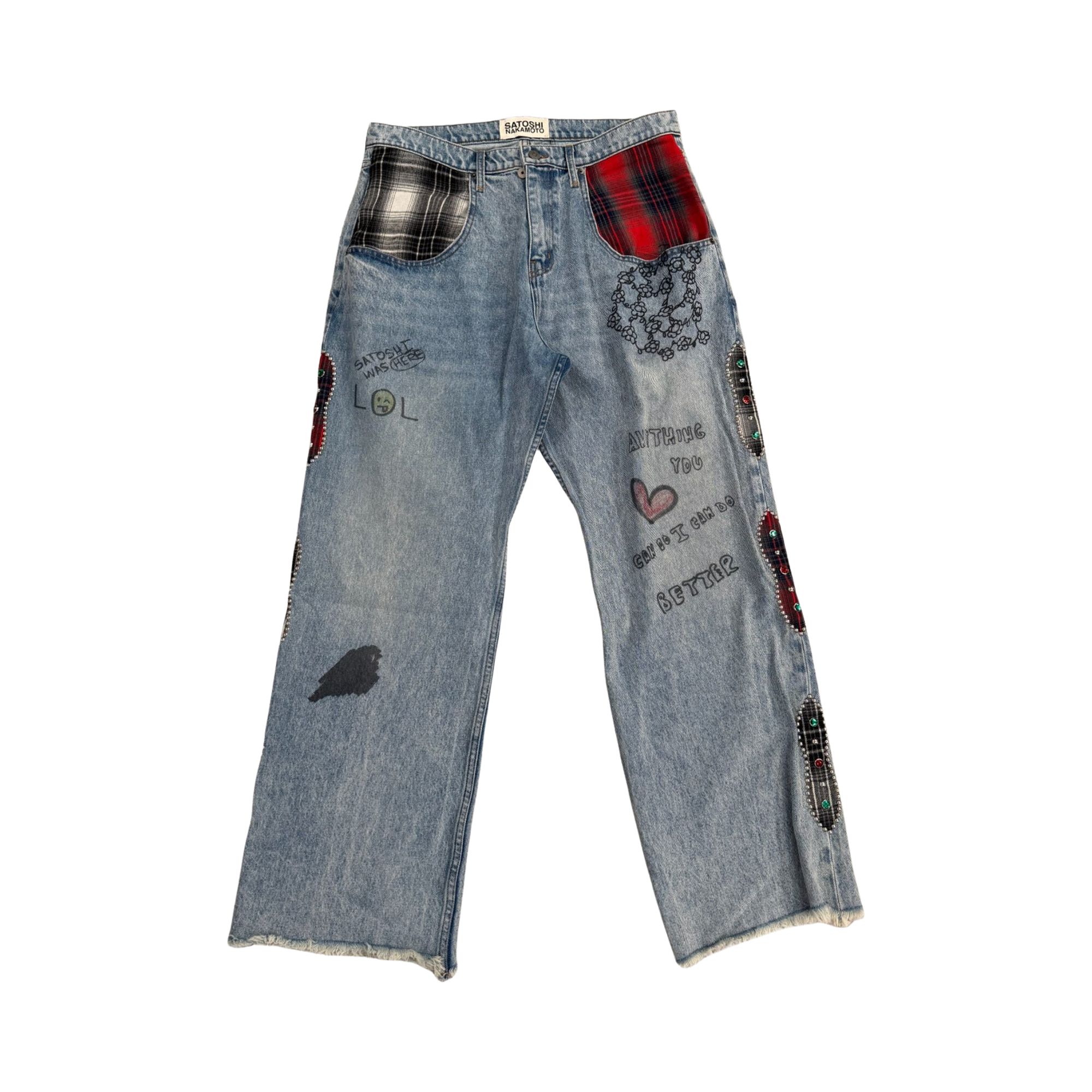 Pre-owned Satoshi Nakamoto Nessa Pant 'blue Denim' | Men's Size 36