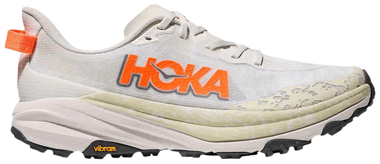 Hoka Speedgoat 6 White Neon Tangerine