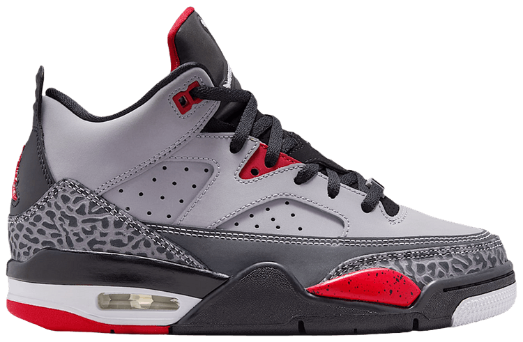 Air Jordan Son Of Mars Low GS Cement Grey Black Fire Red