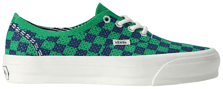Vans LX Authentic 44 EK Punk Check Green Navy