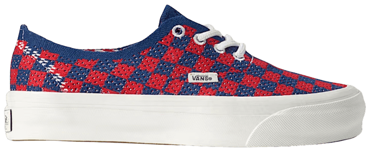 Vans LX Authentic 44 EK Punk Check Red Blue