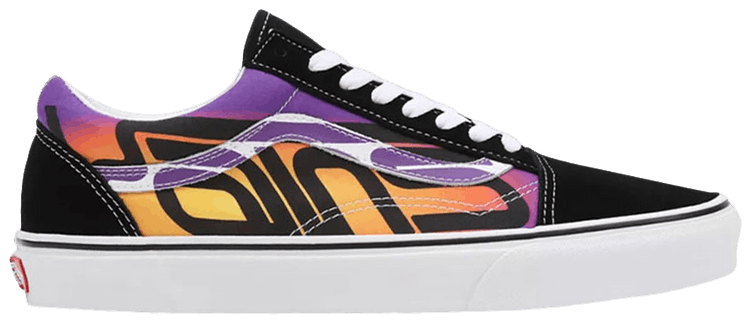 Vans Old Skool Black Purple Yellow