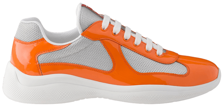 Prada Americas Cup Patent Papaya Silver
