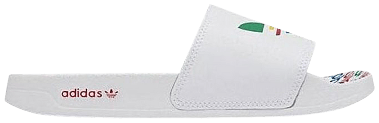 adidas Adilette Slide J White Multi