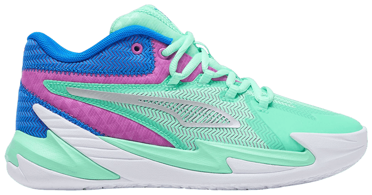 Puma Dagger JR Green Glimmer Pure Magenta