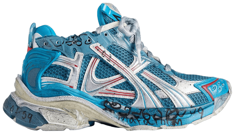 Balenciaga Runner Blue Silver White Red