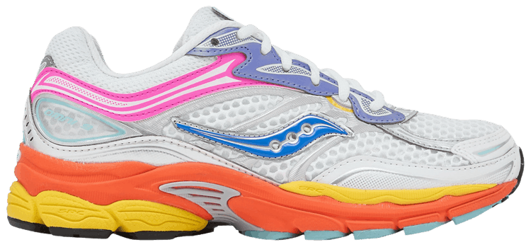 Saucony ProGrid Omni 9 White Multi Pink Orange Yellow