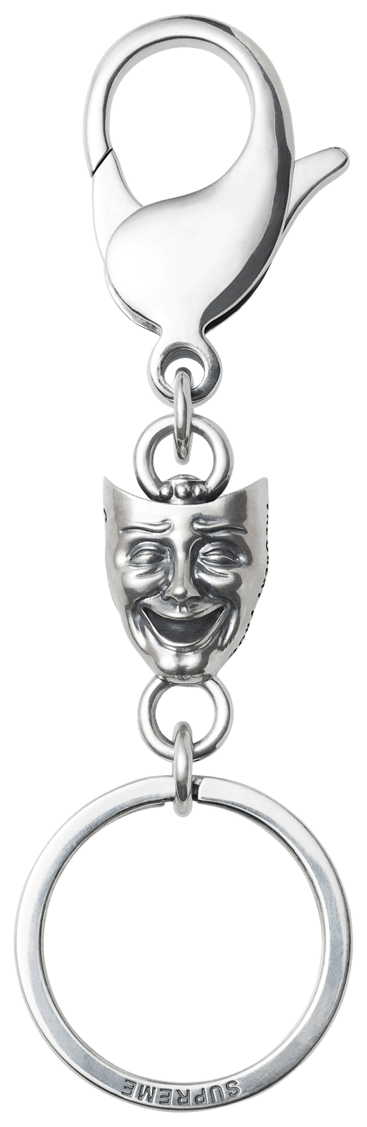 Buy Supreme Drama Mask Key Ring 'Silver' - SS26A102 SILVER | GOAT