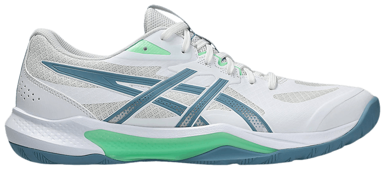 ASICS Gel Tactic 13 2E Wide White Saba Blue