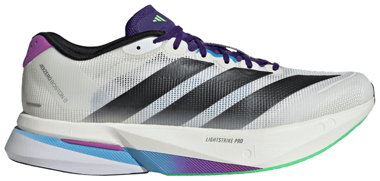 adidas Adizero Boston 13 Core White Core Black Lime Burst