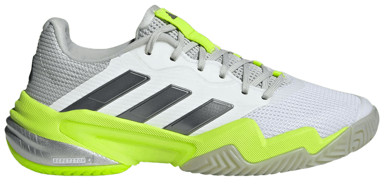 adidas Wmns Barricade 13 Cloud White Iron Metallic Lucid Lemon
