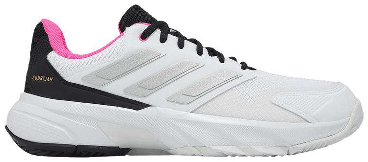 adidas Courtjam Control 3 Cloud White Silver Metallic Lucid Pink