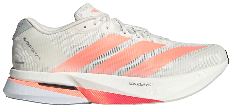 adidas Adizero Boston 13 Off White Lucid Orange Grey