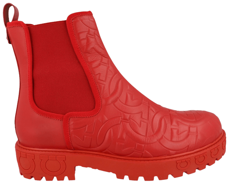 Wmns Ferragamo Varsi Chelsea Boot Red