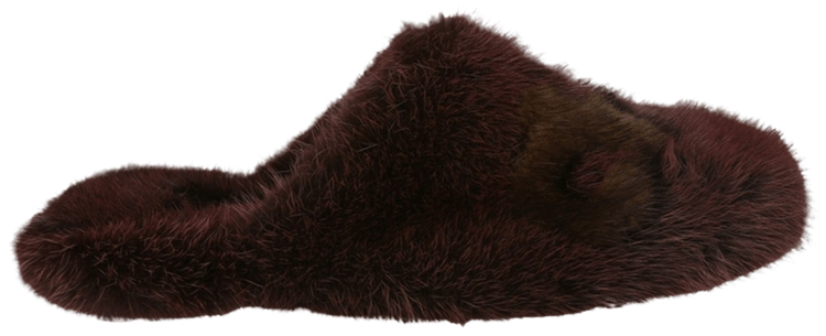 Wmns Ferragamo Lambro Mink Slide Bordeaux