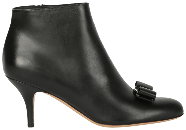 Wmns Ferragamo Vara Bow Ankle Boot Black