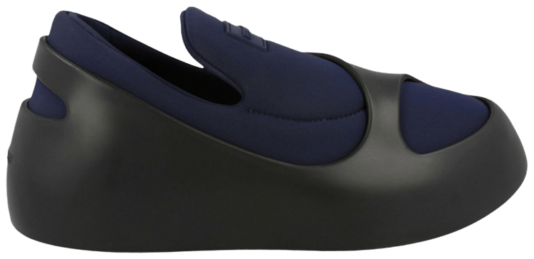 Ferragamo Lunar Paneled Slip On Sneaker Blue
