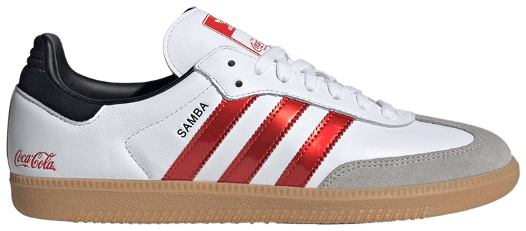 Coca Cola x adidas Samba White Red