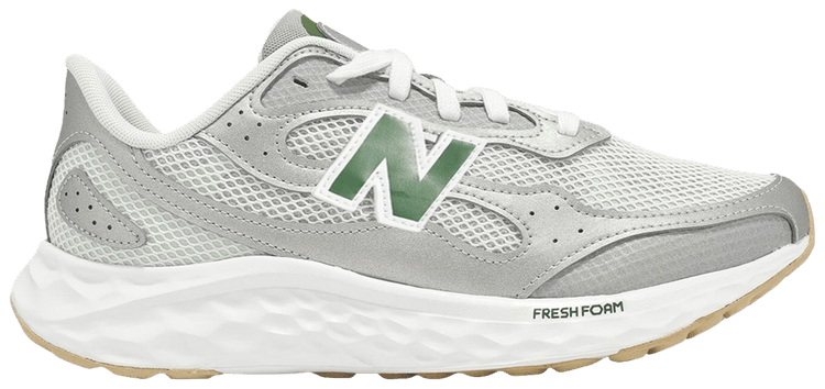 New Balance Fresh Foam Arishi V4 Tiralux 4E Extra Wide Raincloud Silver Metallic Dark Alpine Green