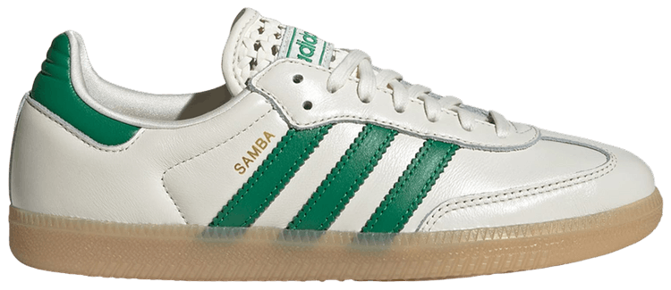 adidas Wmns Samba OG Off White Green Gold