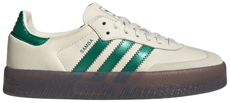 adidas Wmns Sambae Cream White Bold Green Collegiate Green