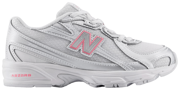 New Balance 740 Bungee Lace Little Kid Silver Metallic
