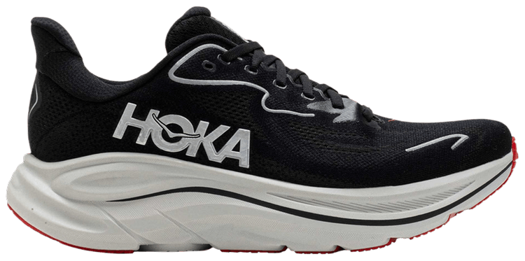 HOKA Clifton 10 Black Silver