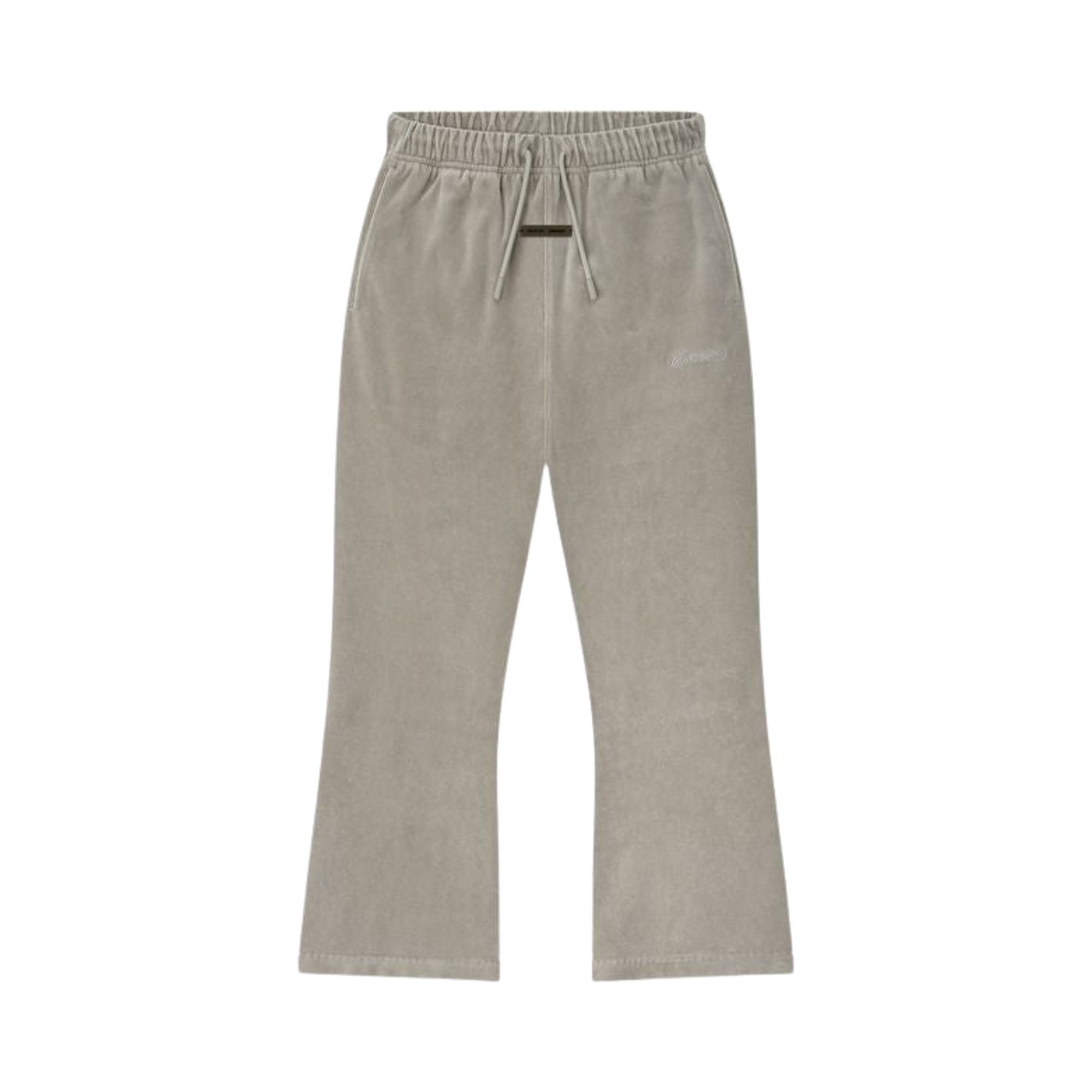 Pre-owned Essentials Fear Of God  Velour Flare Sweatpant 'smoke Grey' | Kid's Size -6.5