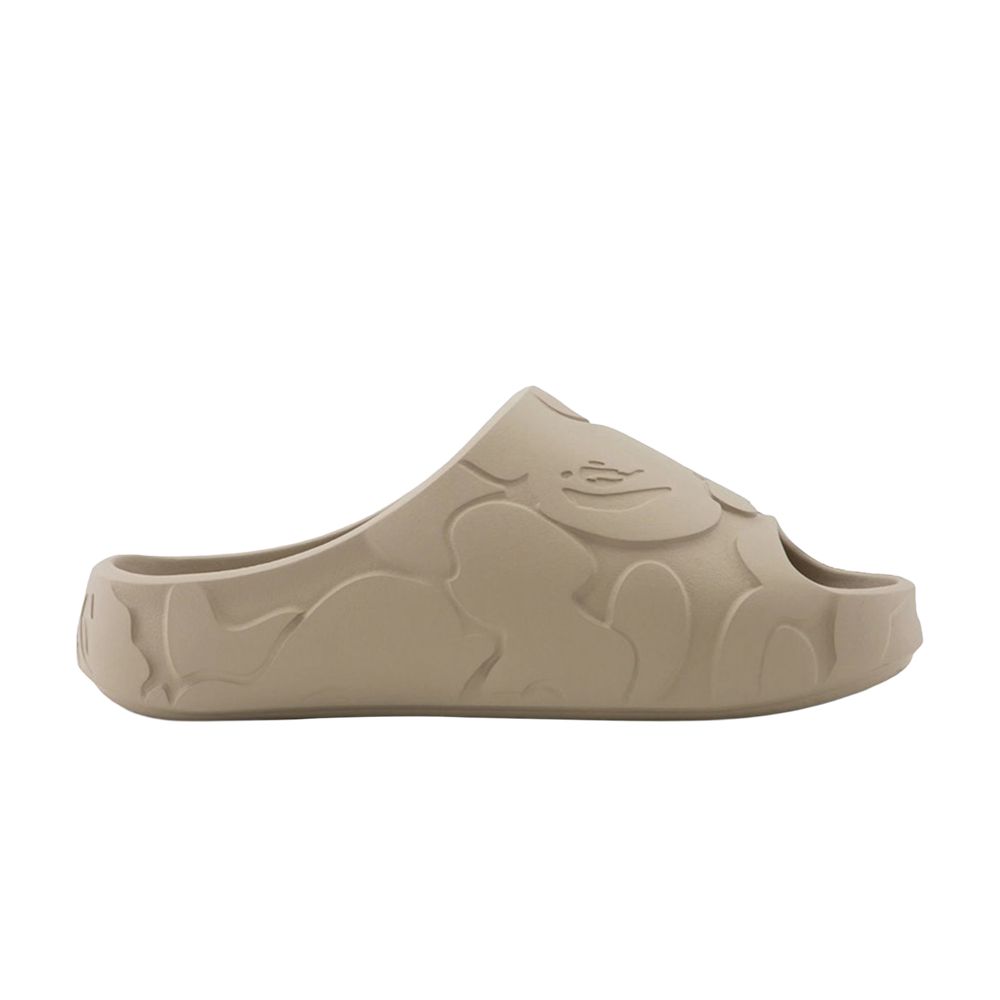 Pre-owned Bape A Bathing Ape Slide #1 'beige Solid Camo' | Tan | Men's Size 10 In Brown