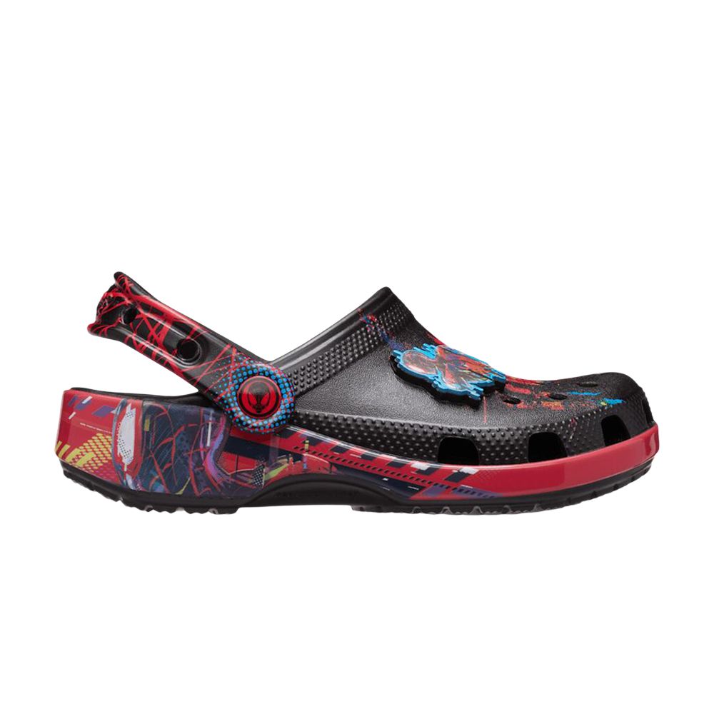 Pre-owned Crocs Spiderverse Miles X  Classic Clog Kids 'black Red' | Kid's Size 11