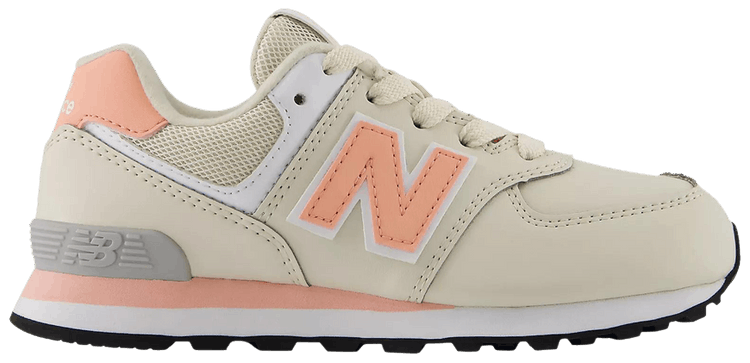 New Balance 574 Lace Little Kid Linen Pink Lemonade