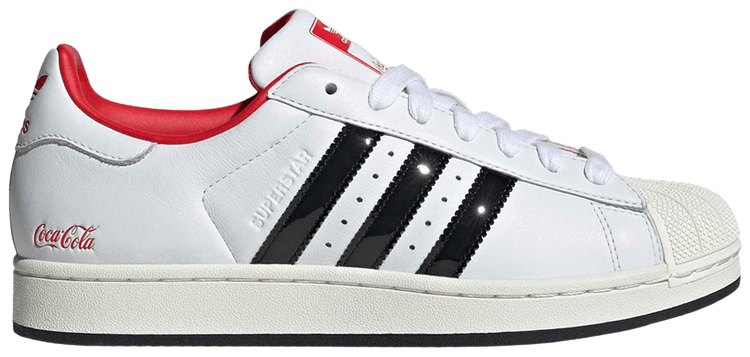 Coca Cola x adidas Superstar II White Black