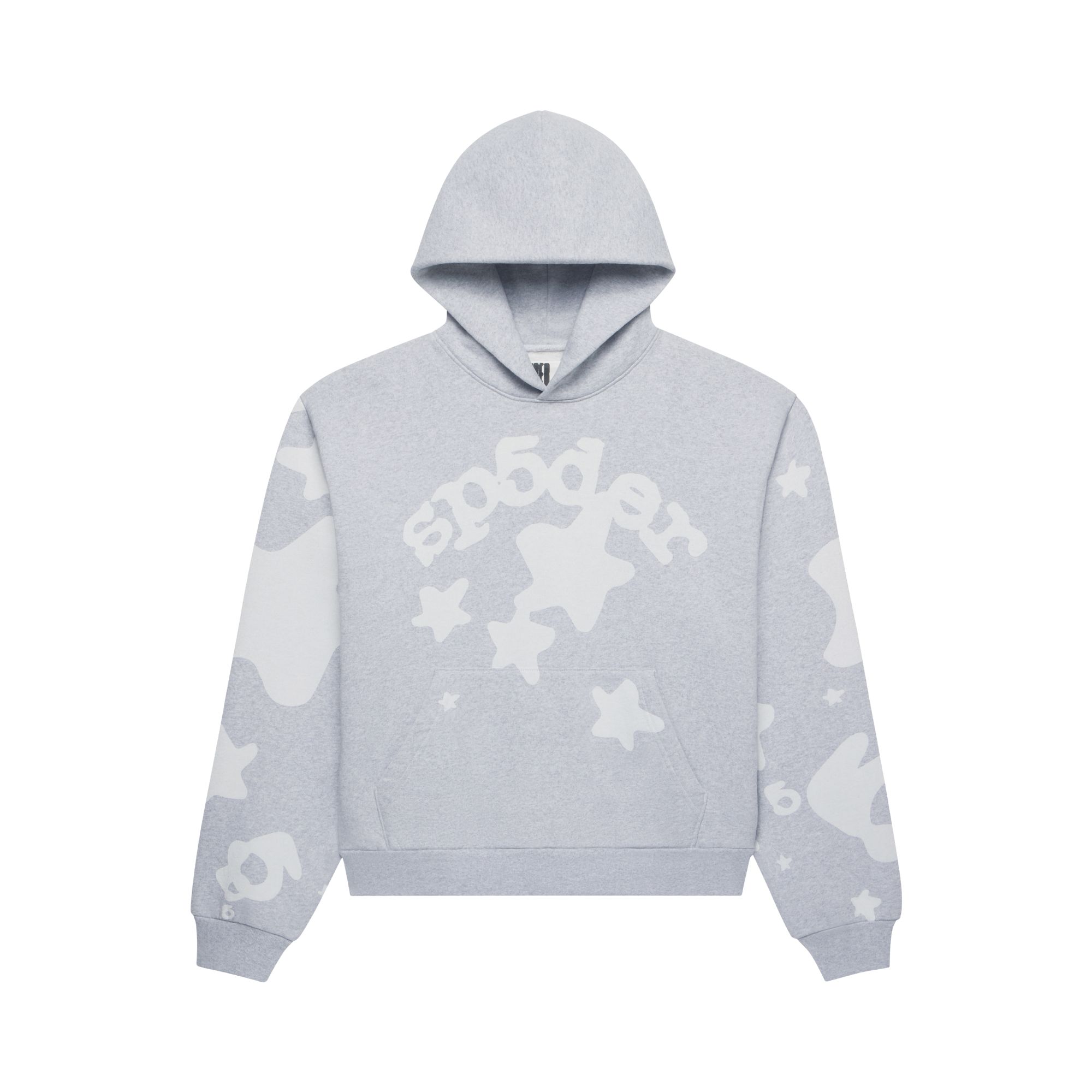 Pre-owned Sp5der Aop Beluga Pullover Hoodie 'grey' | Men's Size S In Gray