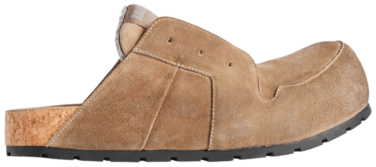 Balenciaga Dumbo Mule In Beige Beige Worn Out Suede