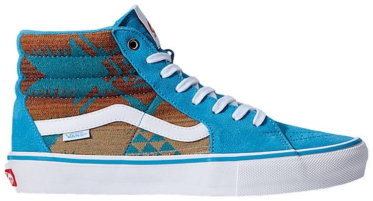 Van Doren Approved x All Nations Skate x Vans Sk8 Hi Blue Moon