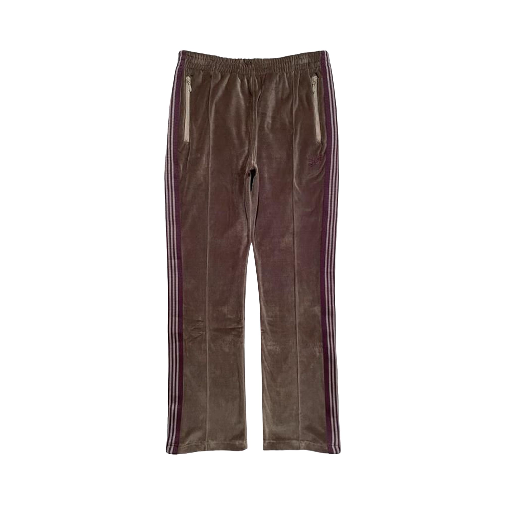 Pre-owned Needles Narrow Track Pants 'taupe' | Tan | Men's Size M In Brown