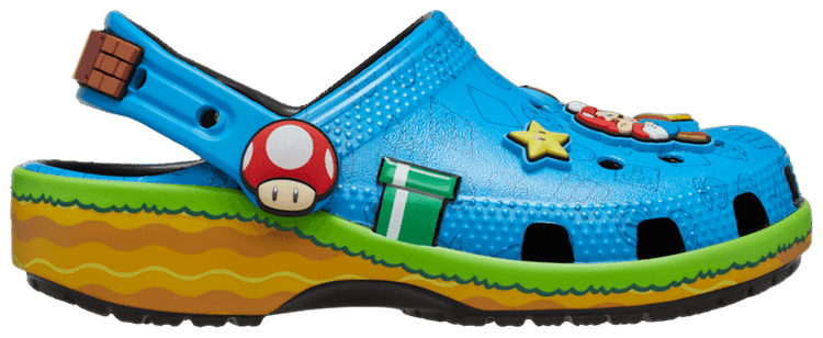 Super Mario x Crocs Classic Clog Toddler Blue Multi