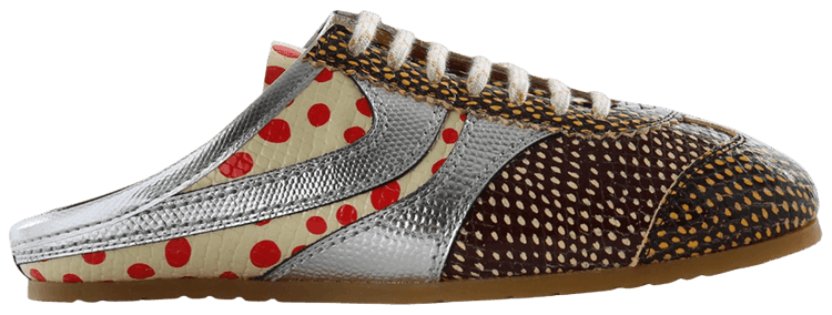 Dries Van Noten Wmns Snake Calf Print Leather Shoe Natural