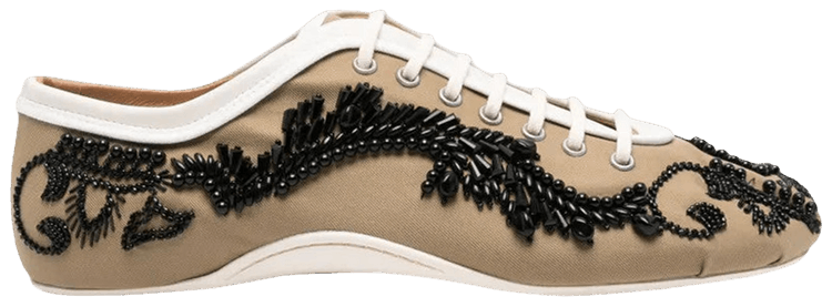 Dries Van Noten Wmns Twill Microsand Cotton Shoe Camel