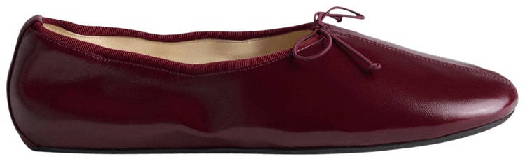 Phoebe Philo Wmns Gathered Flat Merlot