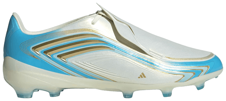 adidas F50 Messi Elite FG Little Kid Ivory Semi Blue Burst