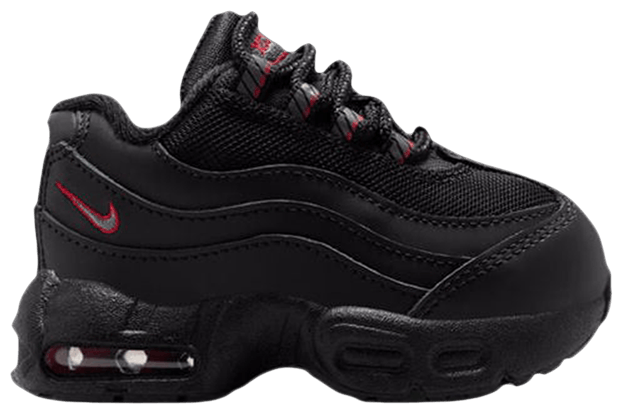 Nike Air Max 95 Toddler Black Smoke Grey University Red