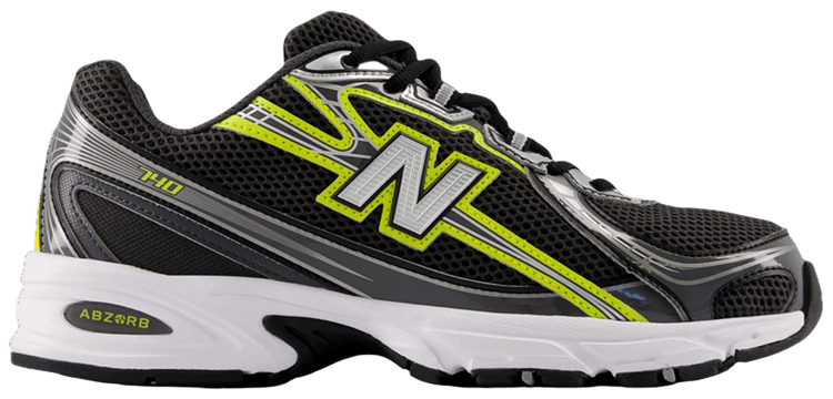 New Balance 740 Black Punch Yellow