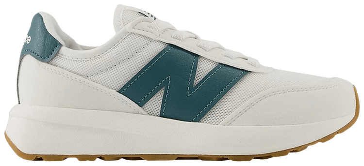 New Balance 370 Wide White Green