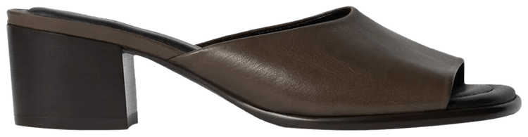 Lemaire Wmns Square Heeled Mule Dark Brown